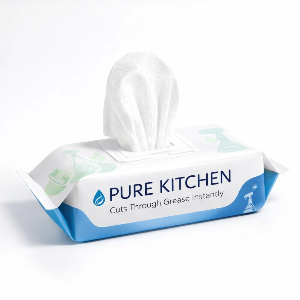OEM Kitchen Cleaning Wipes Strong Degreasing Private Label Disposable Wipes Bulk Supply Manufacturer
